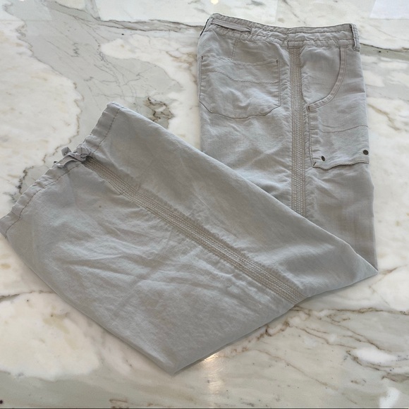 FREE PEOPLE BEIGE PANTS SIZE 4 - Picture 8 of 16